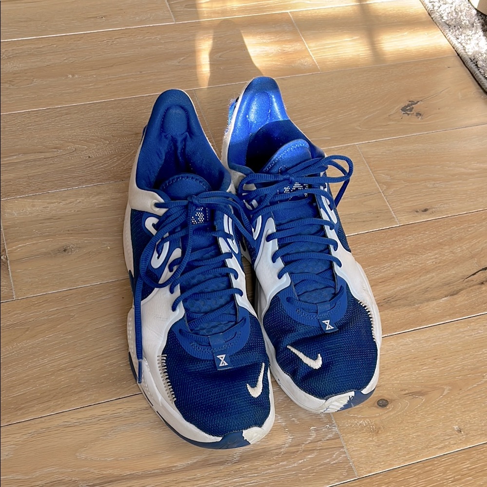 Nike PG 5 - Men's Basketball Shoes - Game Royal / Game Royal / White, Size 11.5